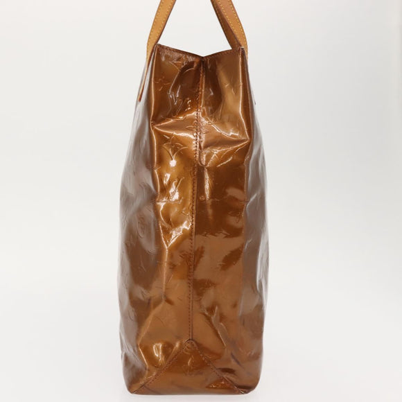 LOUIS VUITTON Monogram Vernis Reade MM Hand Bag Bronze M91143 LV Auth 147200