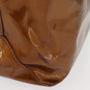 LOUIS VUITTON Monogram Vernis Reade MM Hand Bag Bronze M91143 LV Auth 147200-4