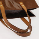 LOUIS VUITTON Monogram Vernis Reade MM Hand Bag Bronze M91143 LV Auth 147200-8