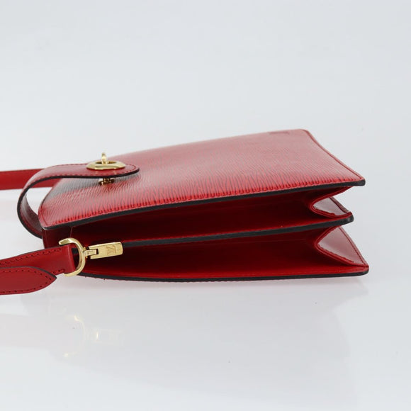 LOUIS VUITTON Epi Capuchin Shoulder Bag Red M52347 LV Auth 147201