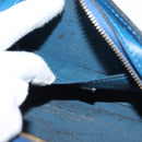 LOUIS VUITTON Epi Dauphine PM Pouch Blue M48445 LV Auth 147225-11