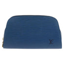 LOUIS VUITTON Epi Dauphine PM Pouch Blue M48445 LV Auth 147225-13