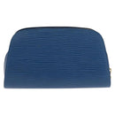 LOUIS VUITTON Epi Dauphine PM Pouch Blue M48445 LV Auth 147225-2