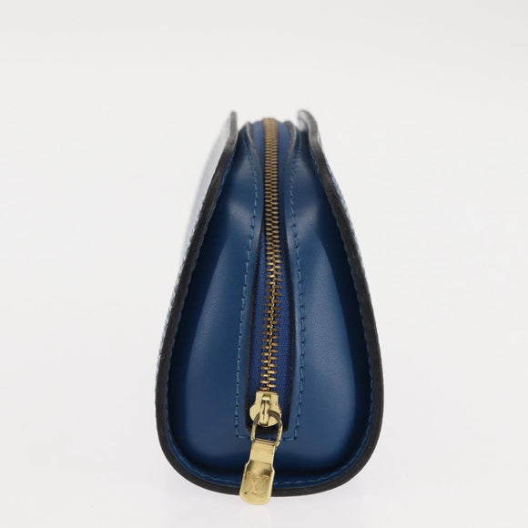 LOUIS VUITTON Epi Dauphine PM Pouch Blue M48445 LV Auth 147225