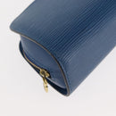 LOUIS VUITTON Epi Dauphine PM Pouch Blue M48445 LV Auth 147225-7