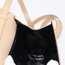Salvatore Ferragamo Vala Hand Bag Suede 2way Beige Gold Auth 147228-20