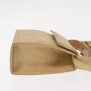 Salvatore Ferragamo Vala Hand Bag Suede 2way Beige Gold Auth 147228-3