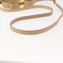 Salvatore Ferragamo Vala Hand Bag Suede 2way Beige Gold Auth 147228-8