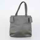PRADA Hand Bag Nylon 2 Set Gray Brown Auth 147229-10