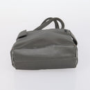 PRADA Hand Bag Nylon 2 Set Gray Brown Auth 147229-15