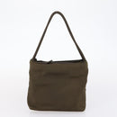 PRADA Hand Bag Nylon 2 Set Gray Brown Auth 147229-3