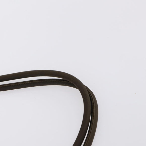 PRADA Hand Bag Nylon 2 Set Gray Brown Auth 147229