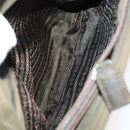 PRADA Hand Bag Nylon 2 Set Gray Brown Auth 147229-9