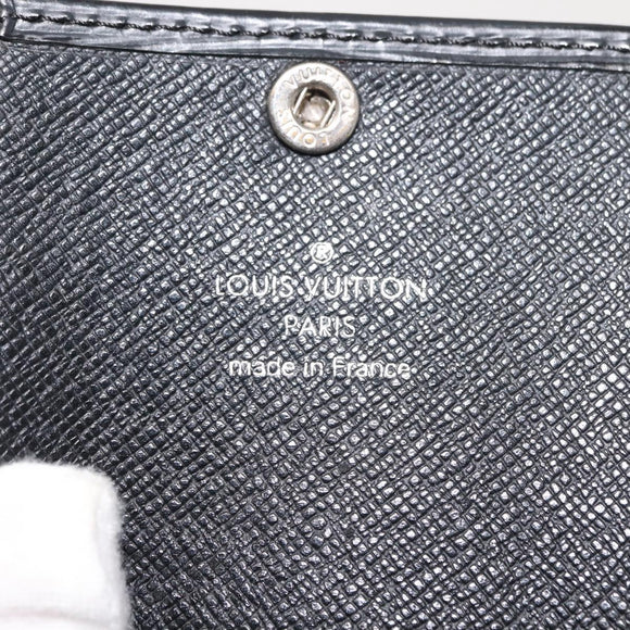LOUIS VUITTON Epi Porte CartesID Bandouliere Card Case Black M60082 Auth 147251