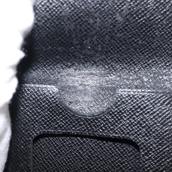 LOUIS VUITTON Epi Porte CartesID Bandouliere Card Case Black M60082 Auth 147251