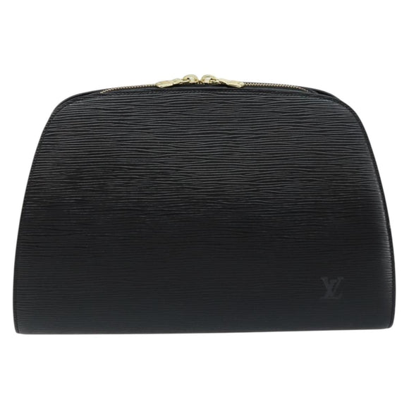 LOUIS VUITTON Epi Dauphine GM Cosmetic Pouch Black M48432 LV Auth 147254