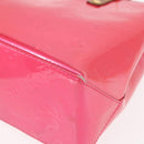 LOUIS VUITTON Monogram Vernis Reade PM Bag Fuchsia Pink M91221 LV Auth 147256-16