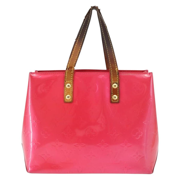 LOUIS VUITTON Monogram Vernis Reade PM Bag Fuchsia Pink M91221 LV Auth 147256