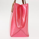 LOUIS VUITTON Monogram Vernis Reade PM Bag Fuchsia Pink M91221 LV Auth 147256-3