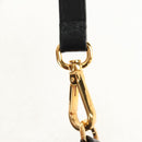 PRADA Ribbon Shoulder Bag Leather Black Red gold Auth 147259V-8