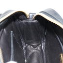 PRADA Ribbon Shoulder Bag Leather Black Red gold Auth 147259V-24