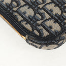 Christian Dior Trotter Canvas Dior 30 Montaigne Chain Pouch Marineblauw Auth 147260M-15