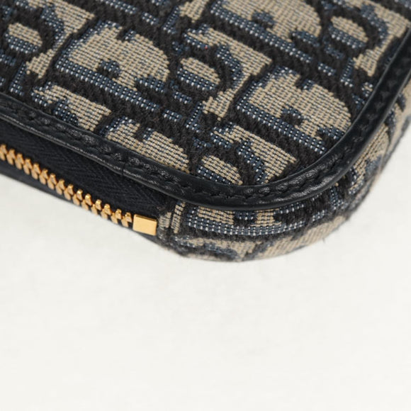 Christian Dior Trotter Canvas Dior 30 Montaigne Chain Pouch Navy Auth 147260A