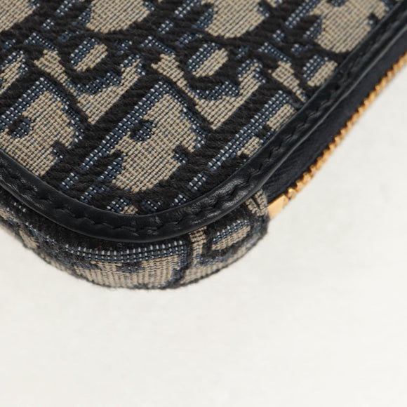 Christian Dior Trotter Canvas Dior 30 Montaigne Chain Pouch Navy Auth 147260A