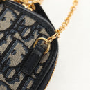 Christian Dior Trotter Canvas Dior 30 Montaigne Chain Pouch Navy Auth 147260M-19