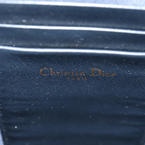 Christian Dior Trotter Canvas Dior 30 Montaigne Chain Pouch Marineblauw Auth 147260M