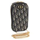 Christian Dior Trotter Canvas Dior 30 Montaigne Chain Pouch Navy Auth 147260M-1