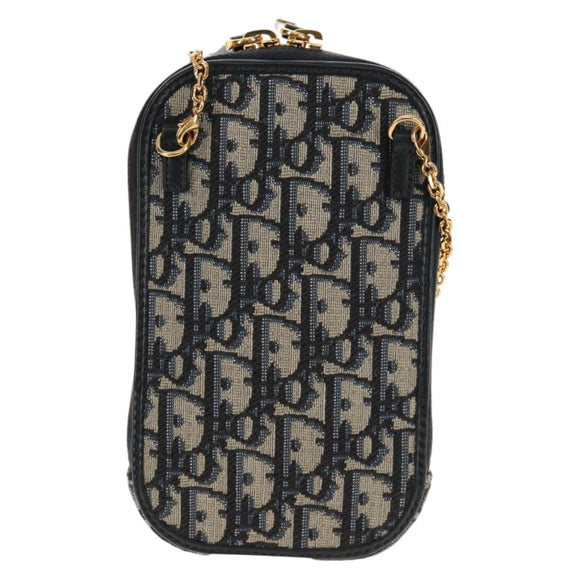 Christian Dior Trotter Canvas Dior 30 Montaigne Chain Pouch Navy Auth 147260M