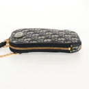 Christian Dior Trotter Canvas Dior 30 Montaigne Chain Pouch Navy Auth 147260A-3