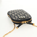 Christian Dior Trotter Canvas Dior 30 Montaigne Chain Pouch Navy Auth 147260A-6