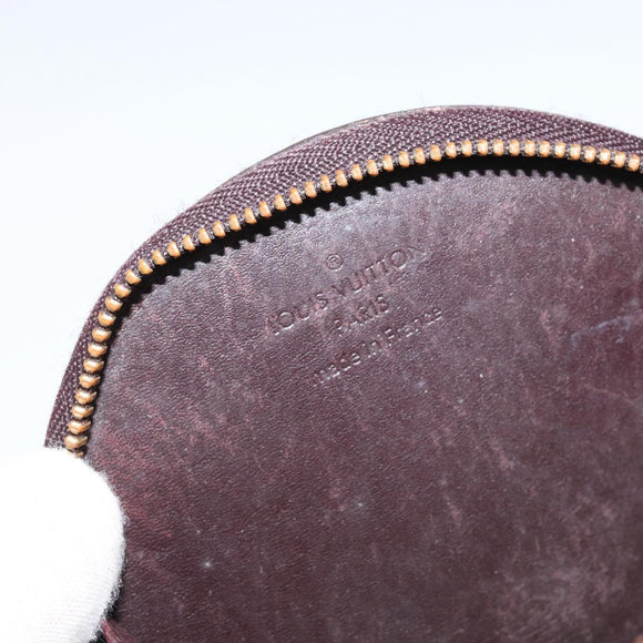 LOUIS VUITTON Vernis Porte Monnaie Ecruil Coin Purse Amarante M91386 Auth 147263
