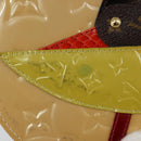 LOUIS VUITTON Vernis Porte Monnaie Oiseaux Rose flow Lantern M91388 Auth 147264-10