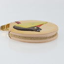 LOUIS VUITTON Vernis Porte Monnaie Oiseaux Rose flow Lantern M91388 Auth 147264-3