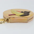 LOUIS VUITTON Vernis Porte Monnaie Oiseaux Rose flow Lantern M91388 Auth 147264-6