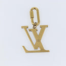 LOUIS VUITTON Crystal LV Flag Charm metal Gold Multicolor MP2484 LV Auth 147265-5