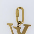 LOUIS VUITTON Crystal LV Flag Charm metal Gold Multicolor MP2484 LV Auth 147265-6