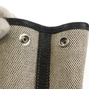 HERMES Garden Party Pouch Canvas Gray Silver Auth 147267SM-6
