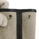 HERMES Garden Party Pouch Canvas Gray Silver Auth 147267SM-8