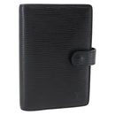 LOUIS VUITTON Epi Agenda PM Day Planner Cover Black R20052 LV Auth 147269-1