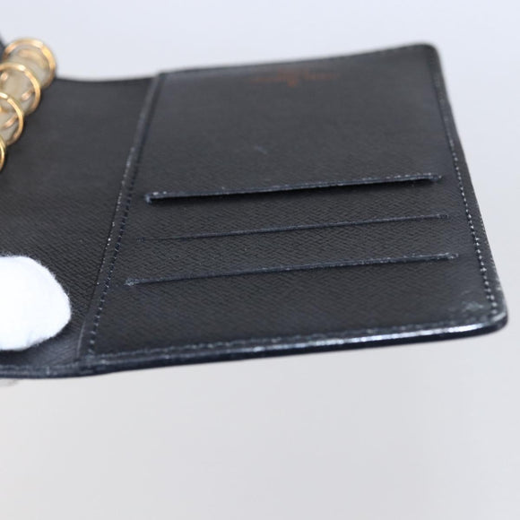 LOUIS VUITTON Epi Agenda PM Day Planner Cover Black R20052 LV Auth 147269