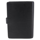 LOUIS VUITTON Epi Agenda PM Day Planner Cover Black R20052 LV Auth 147269-2