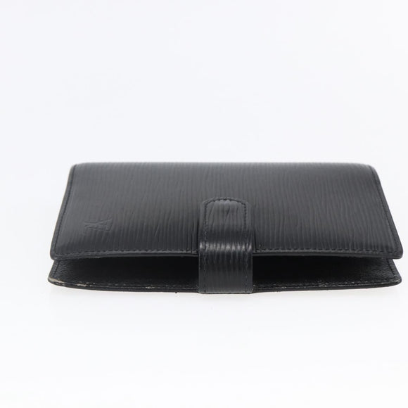 LOUIS VUITTON Epi Agenda PM Day Planner Cover Black R20052 LV Auth 147269