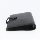 LOUIS VUITTON Epi Agenda PM Day Planner Cover Black R20052 LV Auth 147269-5