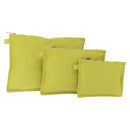 HERMES Bora Bora Pouch Canvas 3 Set Green Silver Auth 147270-1