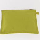 HERMES Bora Bora Pouch Canvas 3 Set Green Silver Auth 147270-10