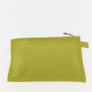 HERMES Bora Bora Pouch Canvas 3 Set Green Silver Auth 147270-16